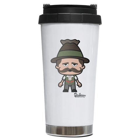 Da Sinzer Grundfiguren Edelstahl Trinkbecher To Go 470ml Weiss Wildbarren Front