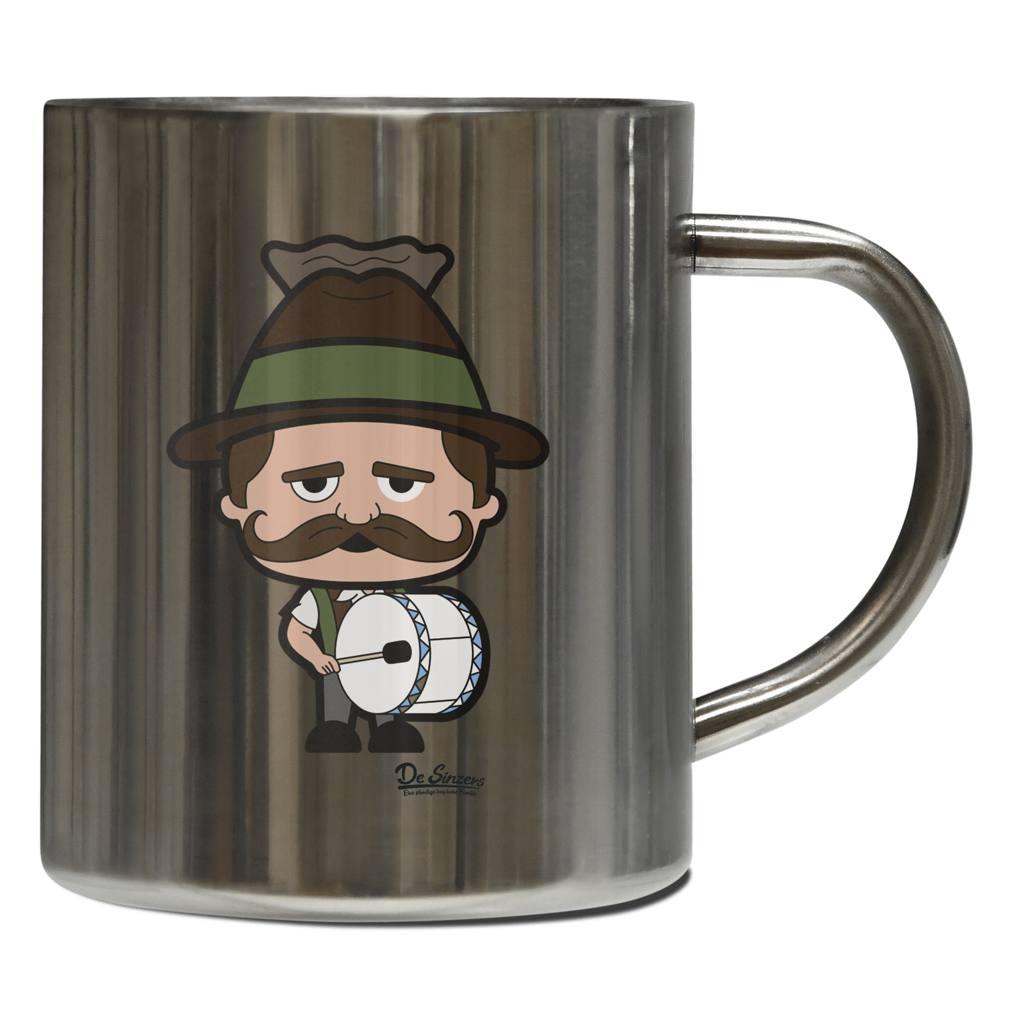 Da Sinzer Musikinstrumente Edelstahl Kaffeetasse 400ml Grosser Arber Front