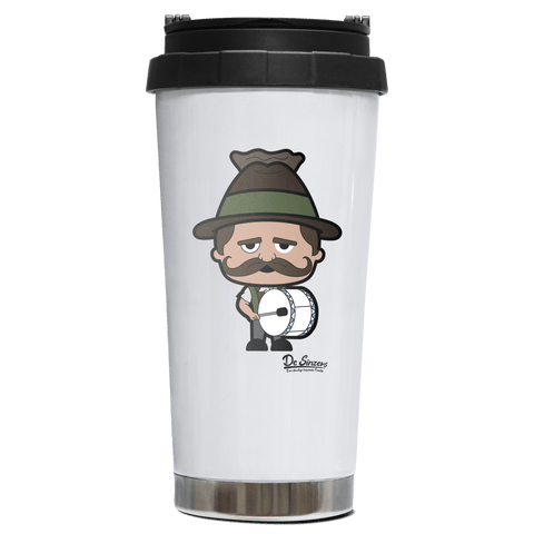 Da Sinzer Musikinstrumente Edelstahl Trinkbecher To Go 470ml Weiss Wildbarren Front