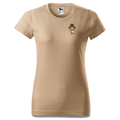 Da Sinzer Musikinstrumente T Shirt Damen Sand Fussen Front