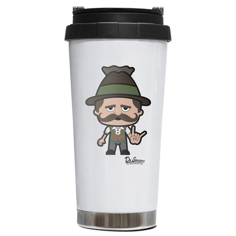 Da Sinzer Rocking Fingers Edelstahl Trinkbecher To Go 470ml Weiss Wildbarren Front