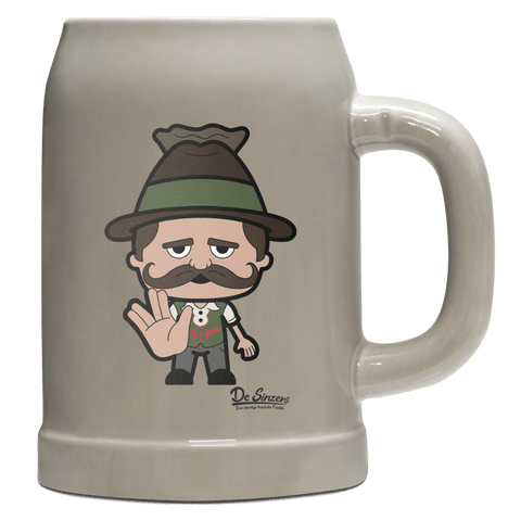 Da Sinzer Star Trek Fingers Bierkrug 500ml Grau Watzmann Front