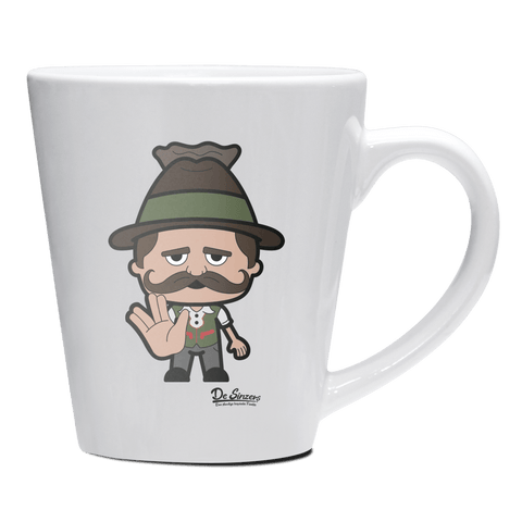 Da Sinzer Star Trek Fingers Keramik Kaffeetasse 200ml Weiss Herzogstand Front