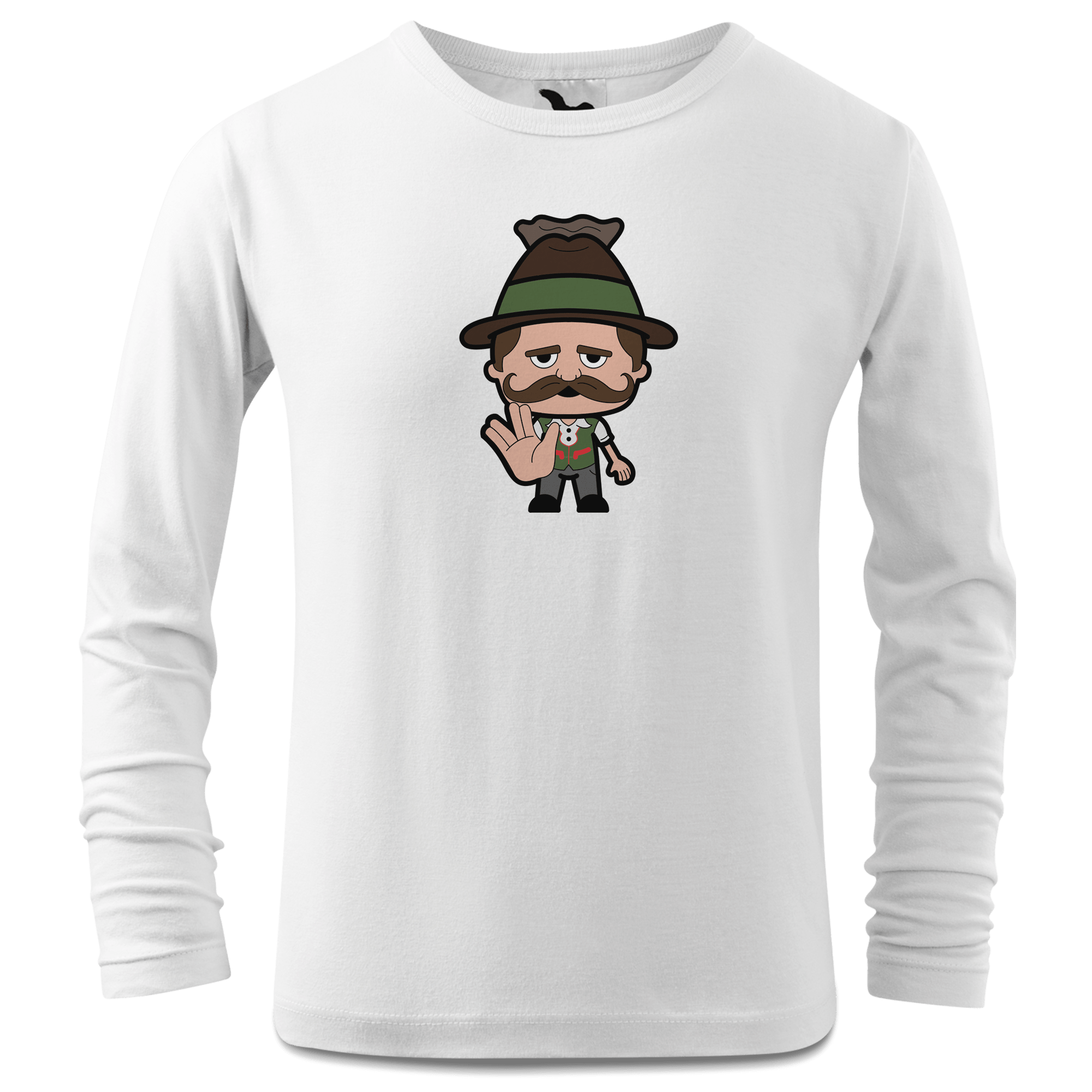 Da Sinzer Star Trek Fingers Longsleeve Kinder Weiss Westerndorf Front