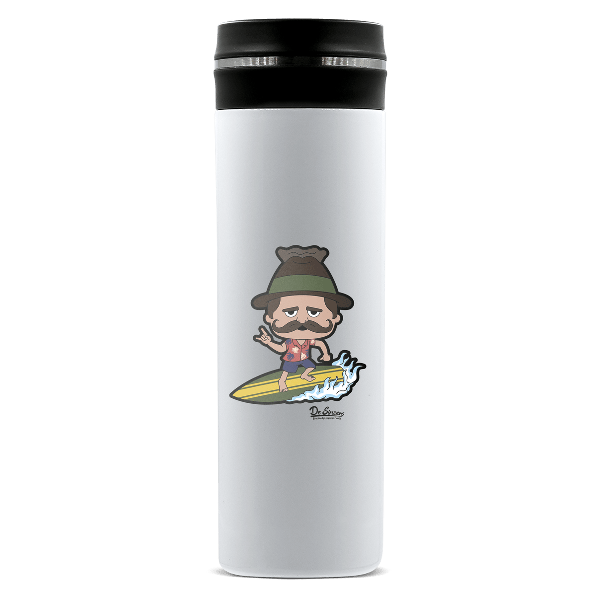 Da Sinzer Summer Edition Edelstahl Thermoflasche 450ml Weiss Geigelstein Front