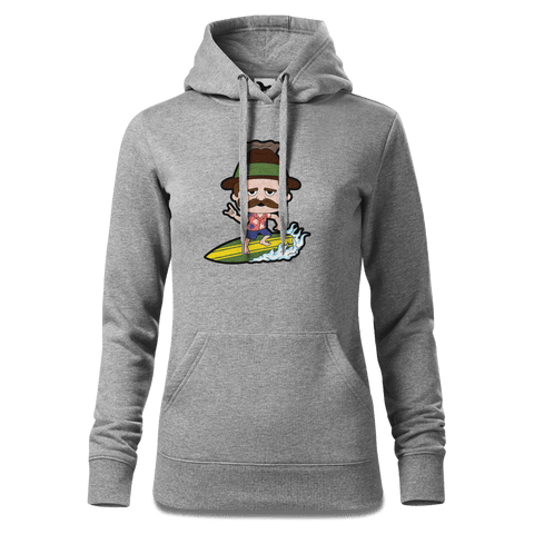 Da Sinzer Summer Edition Sweatshirt Hoody Damen Grau Meliert Kieling Front