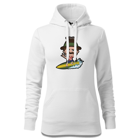 Da Sinzer Summer Edition Sweatshirt Hoody Damen Weiss Eckenholz Front