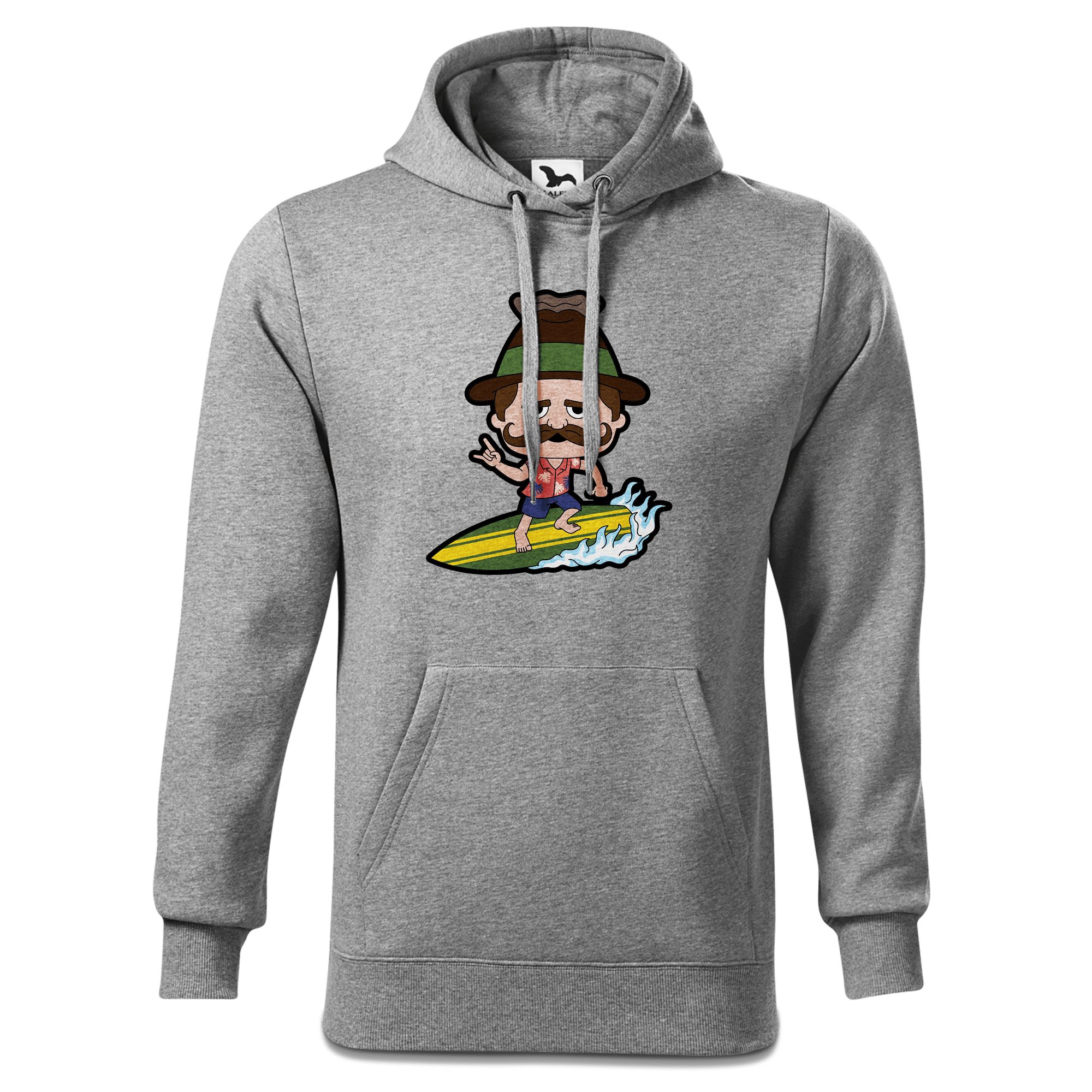 Da Sinzer Summer Edition Sweatshirt Hoody Herren Grau Meliert Pulvermuehle Front
