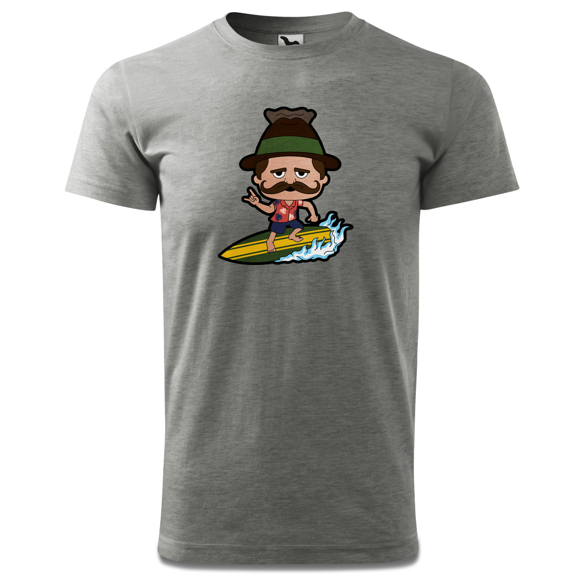 Da Sinzer Summer Edition T Shirt Herren Grau Meliert Hofau Front