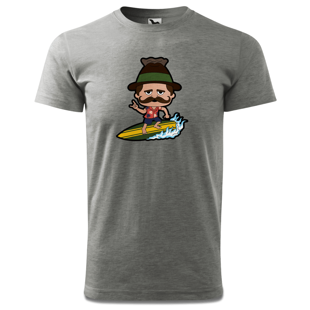 Da Sinzer Summer Edition T Shirt Herren Grau Meliert Hofau Front