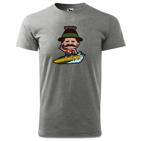 Da Sinzer Summer Edition T Shirt Herren Grau Meliert Hofau Front