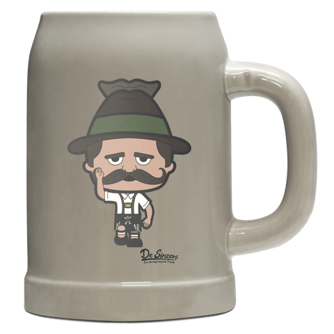 Da Sinzer Trachtenverein Bierkrug 500ml Grau Watzmann Front