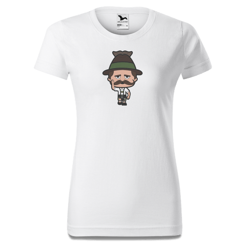 Da Sinzer Trachtenverein T Shirt Damen Weiss Gehering Front