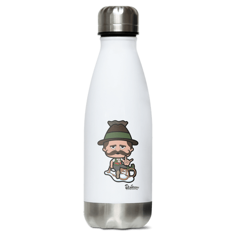 Da Sinzer Winter Edition Edelstahl Thermoflasche 350ml Weiss Silber Kreuzspitze Front