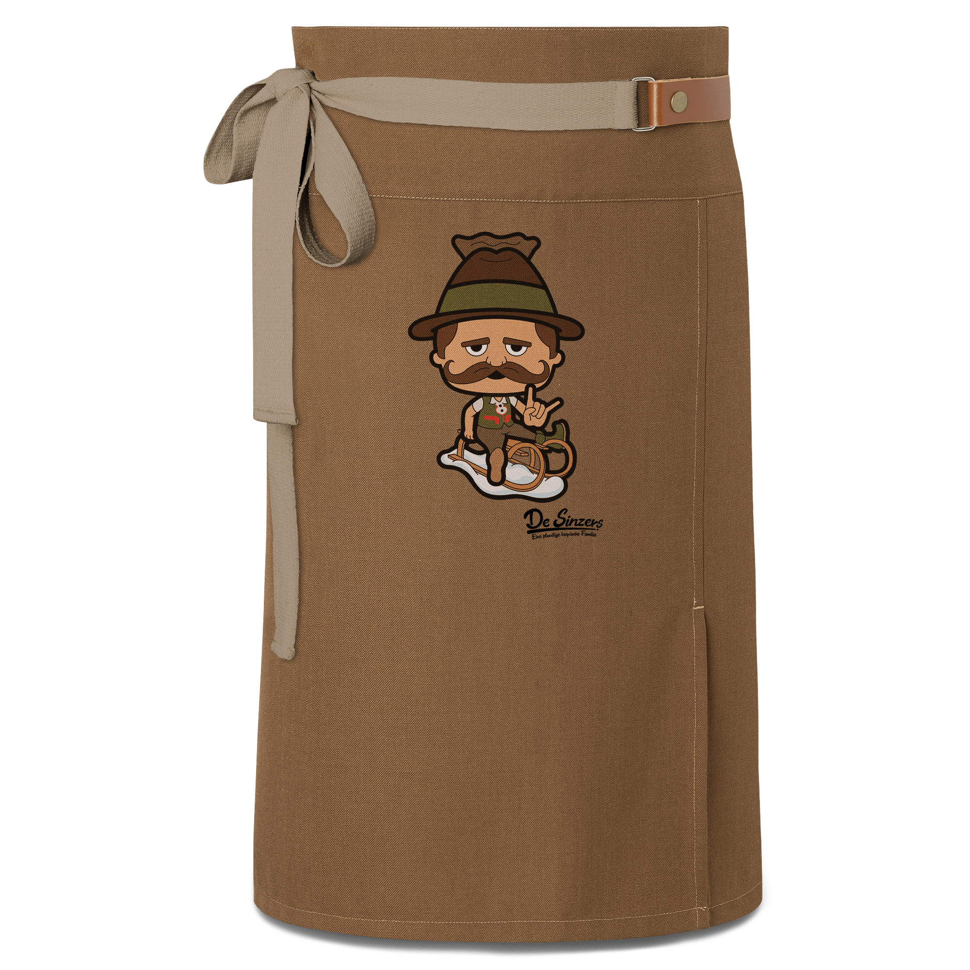 Da Sinzer Winter Edition Schuerze Vorbinder Braun Haidham Front