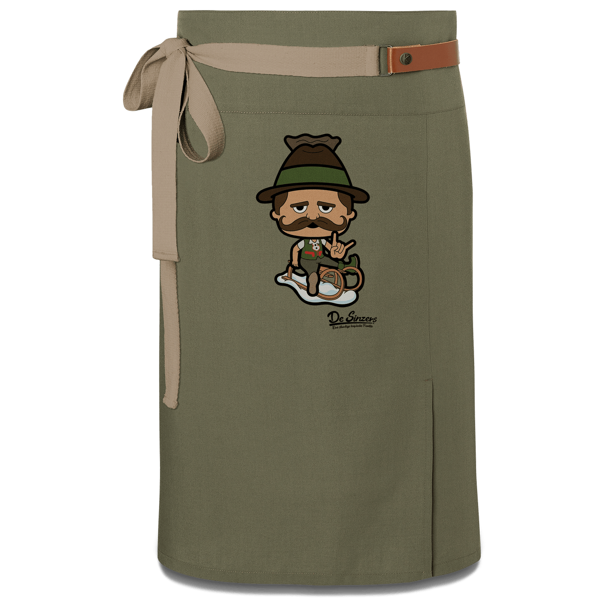 Da Sinzer Winter Edition Schuerze Vorbinder Gruen Langhausen Front 1