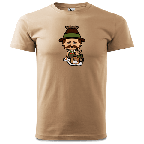 Da Sinzer Winter Edition T Shirt Herren Sand Hofmuehle Front