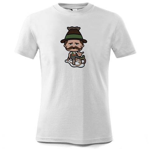 Da Sinzer Winter Edition T Shirt Kinder Weiss Seilbahnweg Front