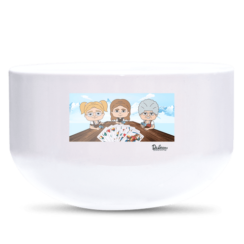 De Sinzers Buam Schafkopfspiel Keramik Mueslischale Weiss 600ml Staffelberg Front