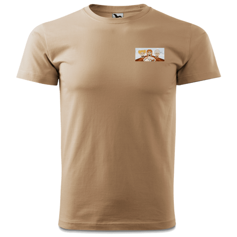 De Sinzer Buam Schafkopfspiel T Shirt Herren Sand Innleiten Front