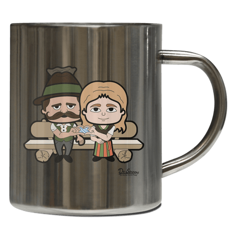 De Sinzers Paar Gartenbank Edelstahl Kaffeetasse 400ml Grosser Arber Front