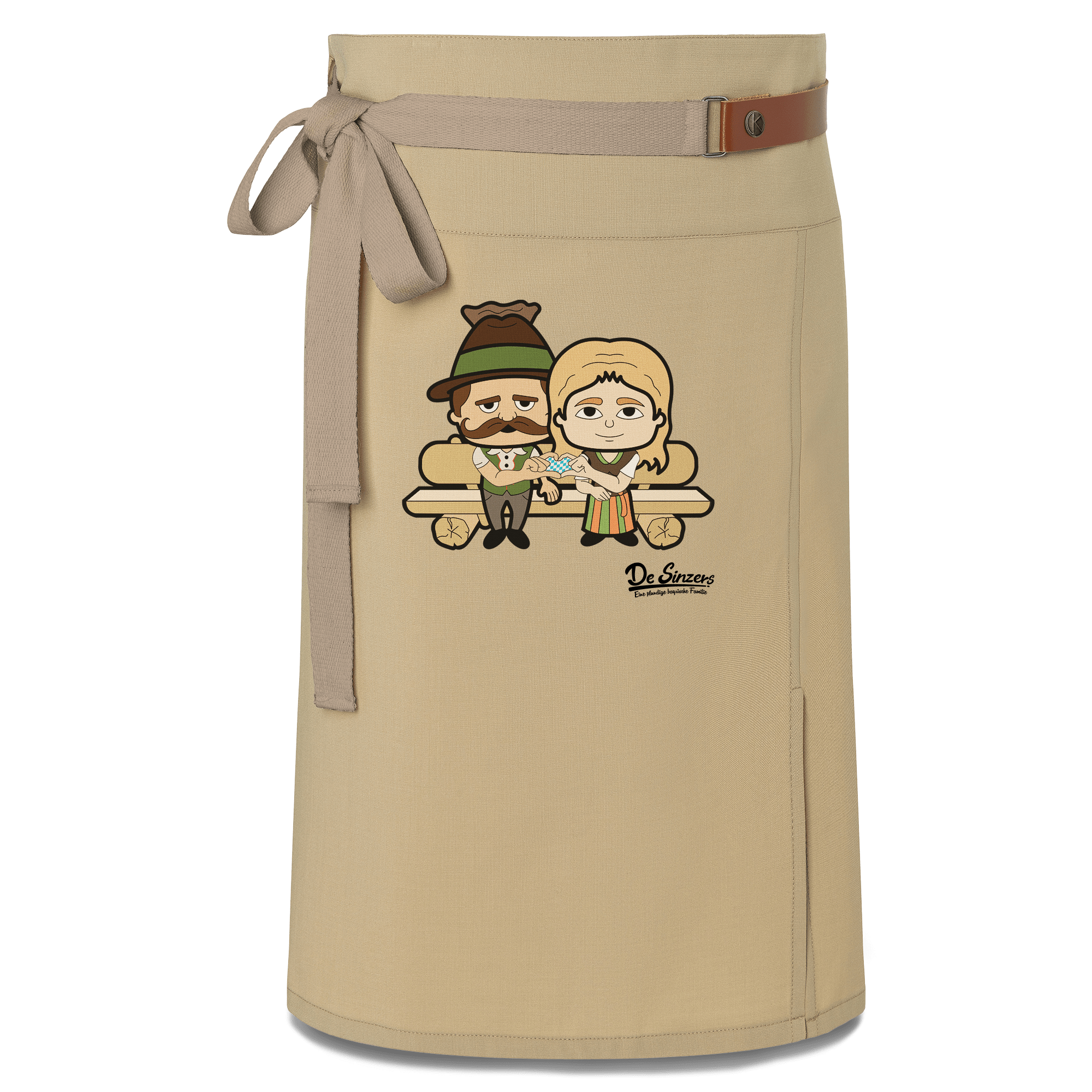 De Sinzers Paar Gartenbank Schuerze Vorbinder Sand Nendlberg Front