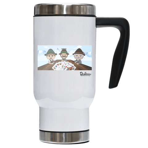 De Sinzers Weiber Schafkopfspiel Edelstahl Thermobecher To Go 500ml Weiss Kindlwand Front