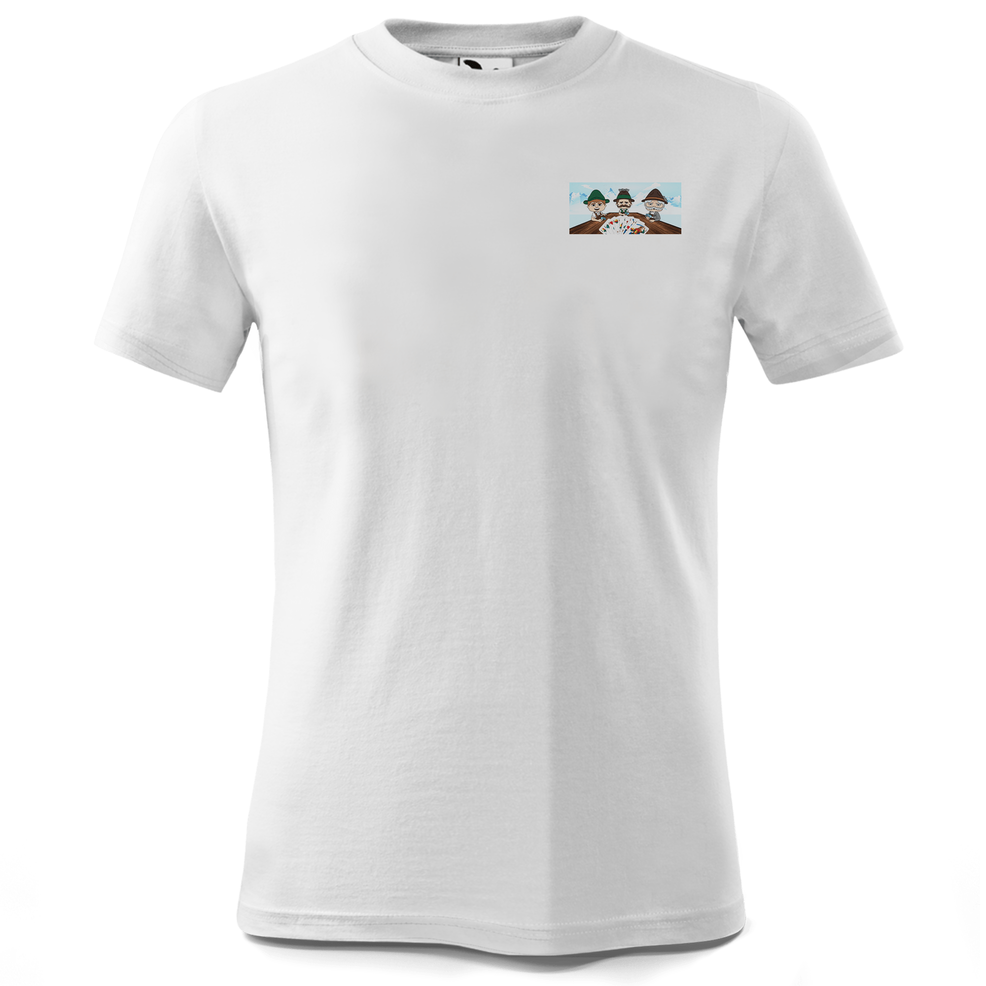 De Sinzers Weiber Schafkopfspiel T Shirt Kinder Weiss Wendlerweg Front