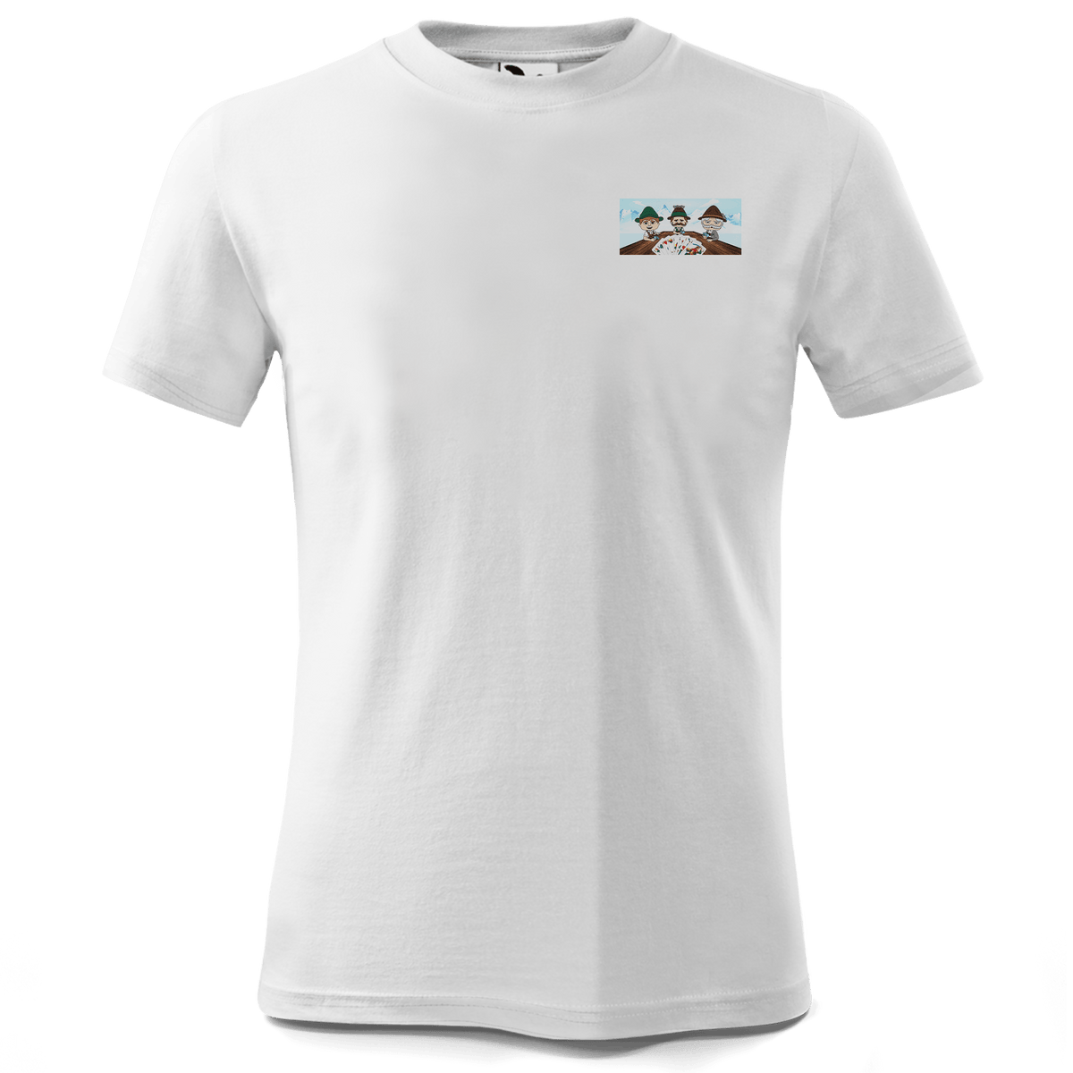De Sinzers Weiber Schafkopfspiel T Shirt Kinder Weiss Wendlerweg Front