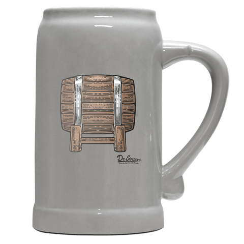 Die Elemente Bierfass Bierkrug 1000ml Grau Zugspitze Front