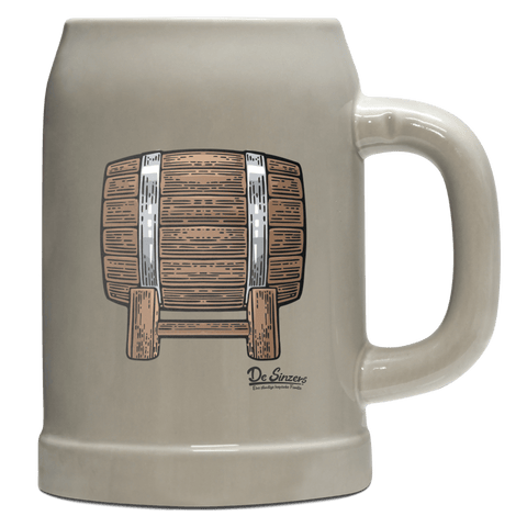Die Elemente Bierfass Bierkrug 500ml Grau Watzmann Front