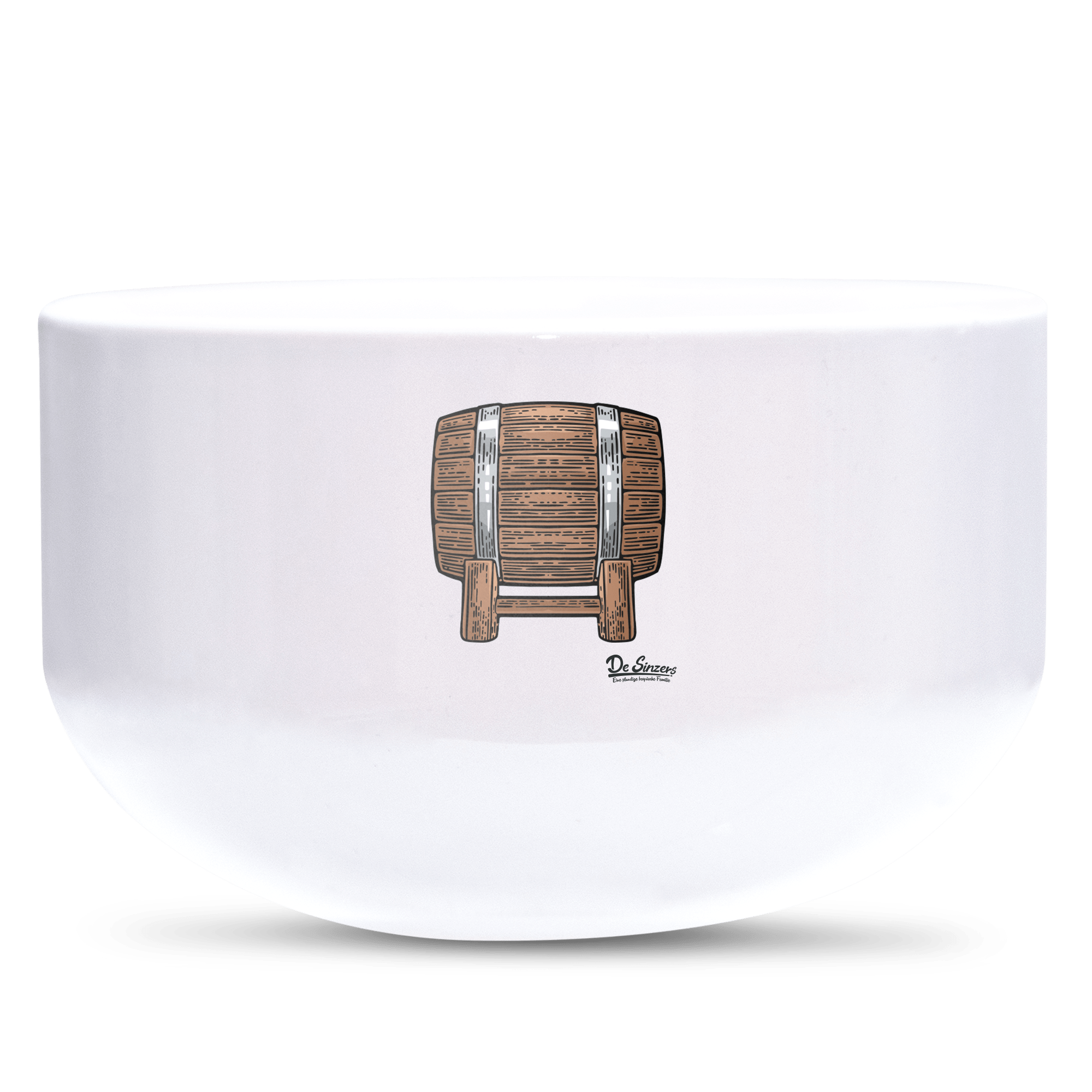 Die Elemente Bierfass Keramik Mueslischale Weiss 600ml Staffelberg Front