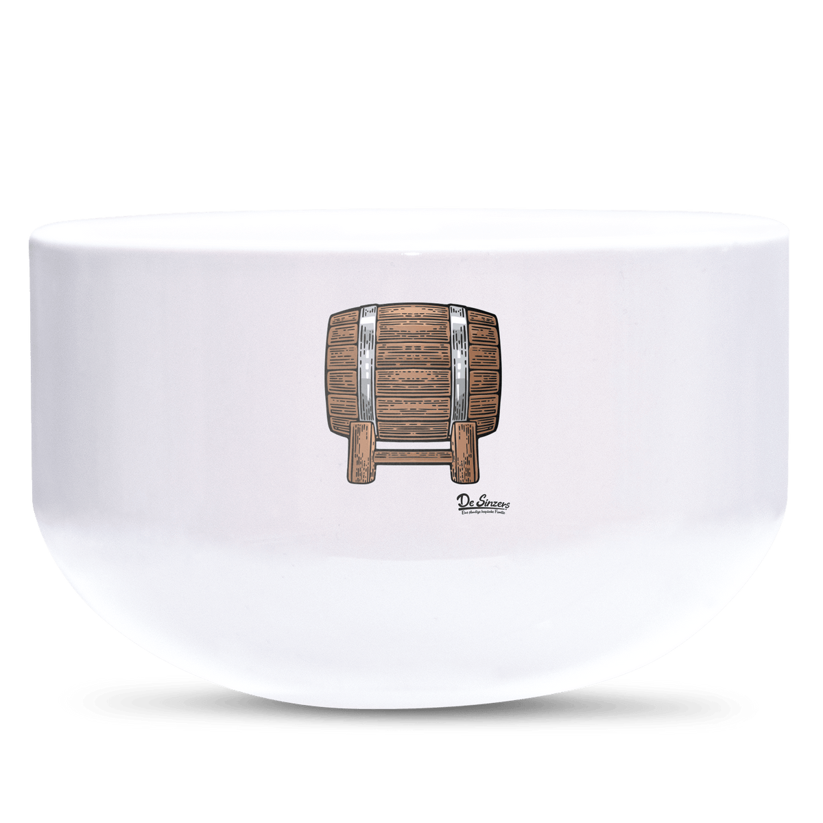 Die Elemente Bierfass Keramik Mueslischale Weiss 600ml Staffelberg Front