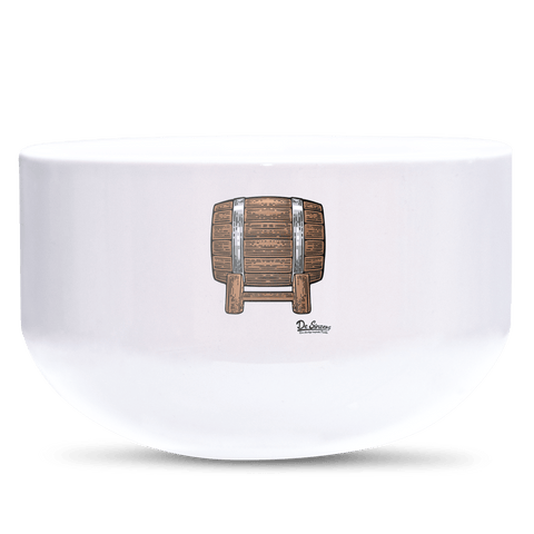 Die Elemente Bierfass Keramik Mueslischale Weiss 600ml Staffelberg Front