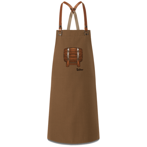 Die Elemente Bierfass Schuerze Braun Haidbichl Front
