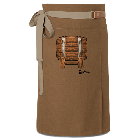 Die Elemente Bierfass Schuerze Vorbinder Braun Haidham Front
