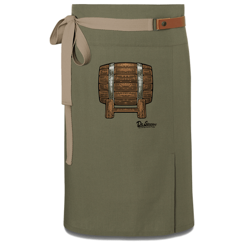Die Elemente Bierfass Schuerze Vorbinder Gruen Langhausen Front