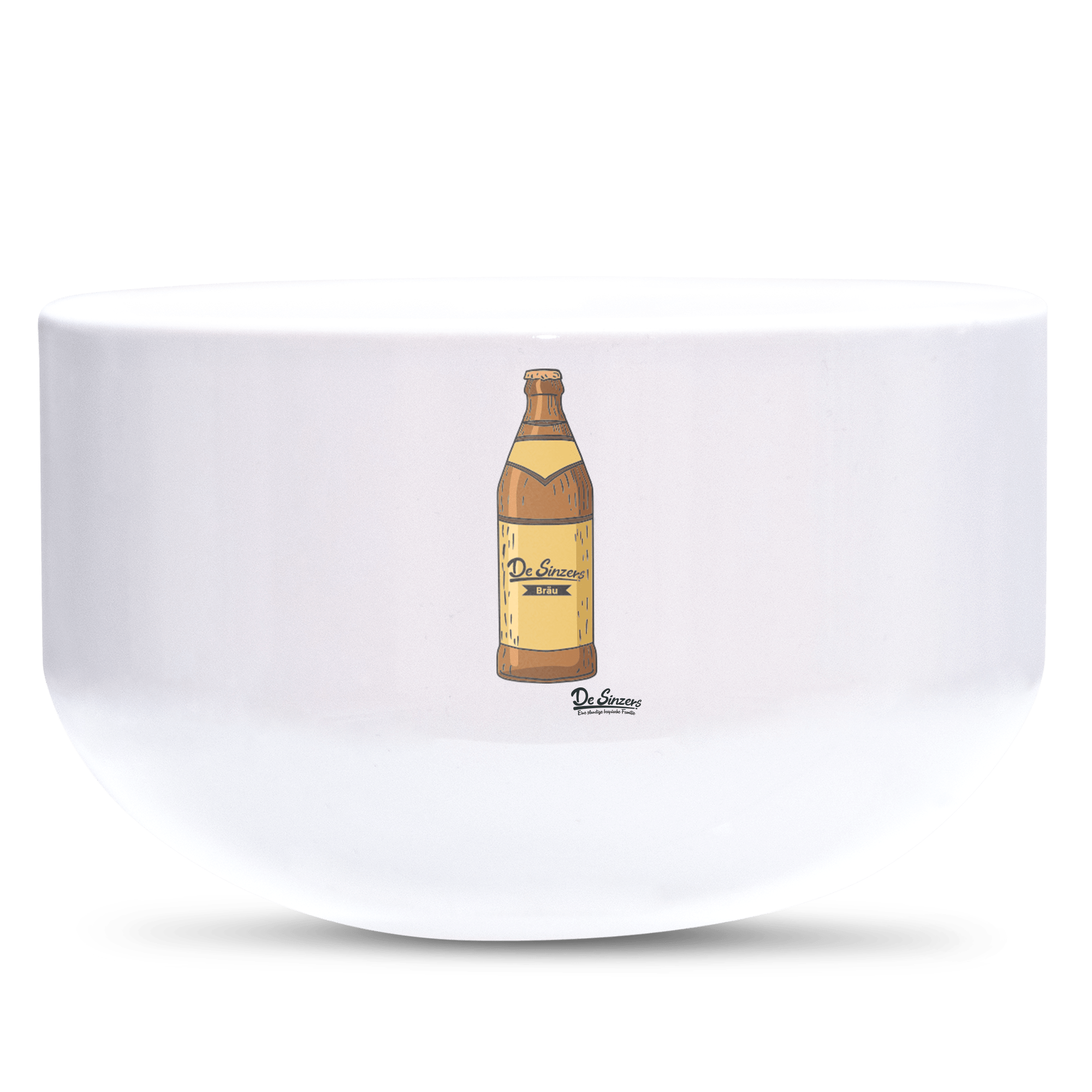 Die Elemente Bierflasche Keramik Mueslischale Weiss 600ml Staffelberg Front