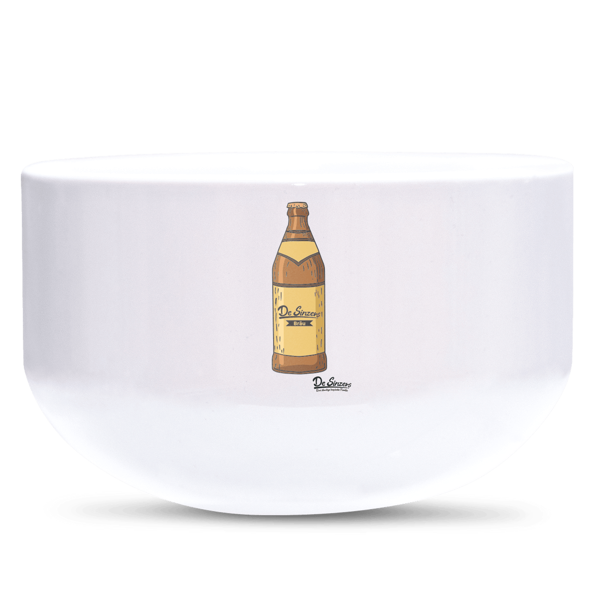 Die Elemente Bierflasche Keramik Mueslischale Weiss 600ml Staffelberg Front