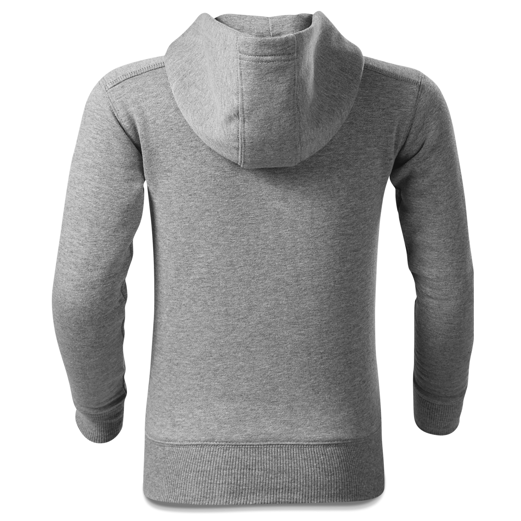 Die Elemente Bierflasche Sweatshirt Zip Hoody Kinder Grau Meliert Sonnenholz Back