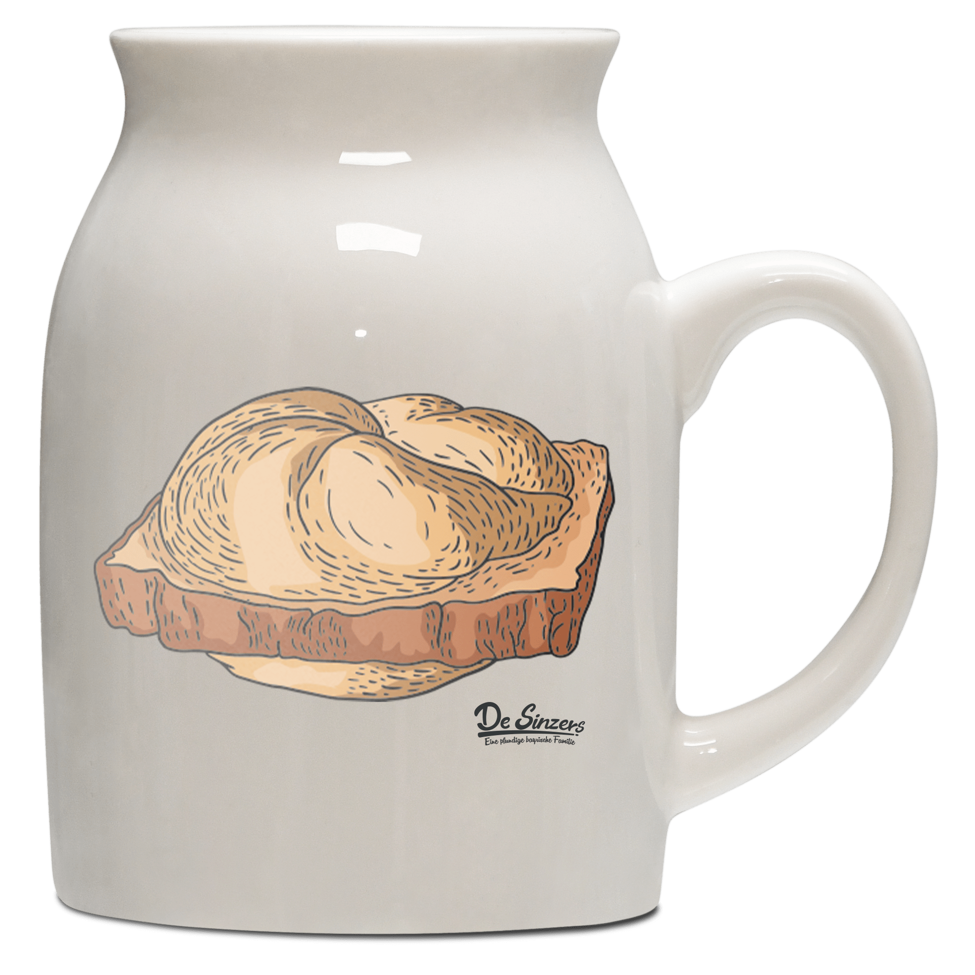 Die Elemente Leberkassemmel Milchkaennchen 320ml Altweiss Benediktenwand Front