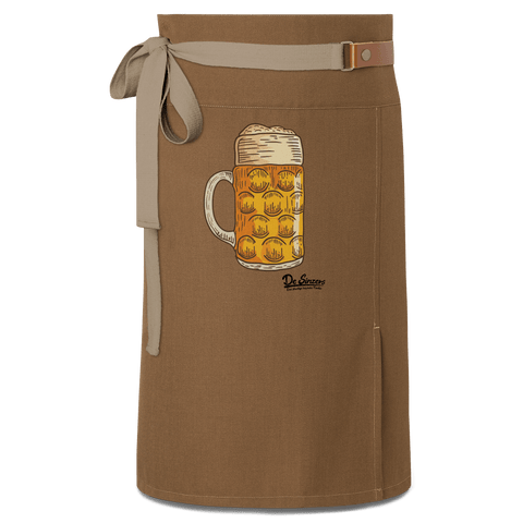 Die Elemente Mass Bier Schuerze Vorbinder Braun Haidham Front
