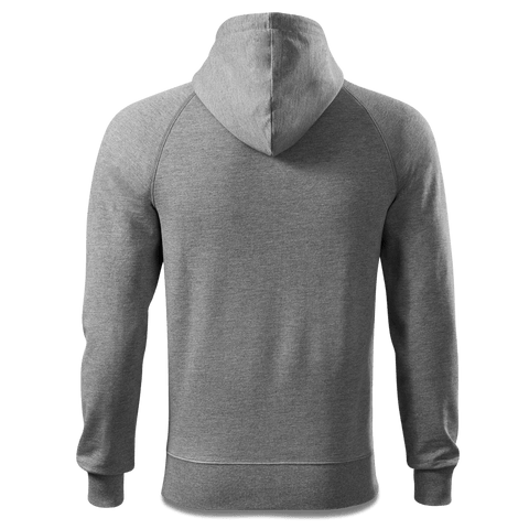 Die Elemente Mass Bier Sweatshirt Zip Hoody Herren Grau Meliert Lauterbacherfilze Back