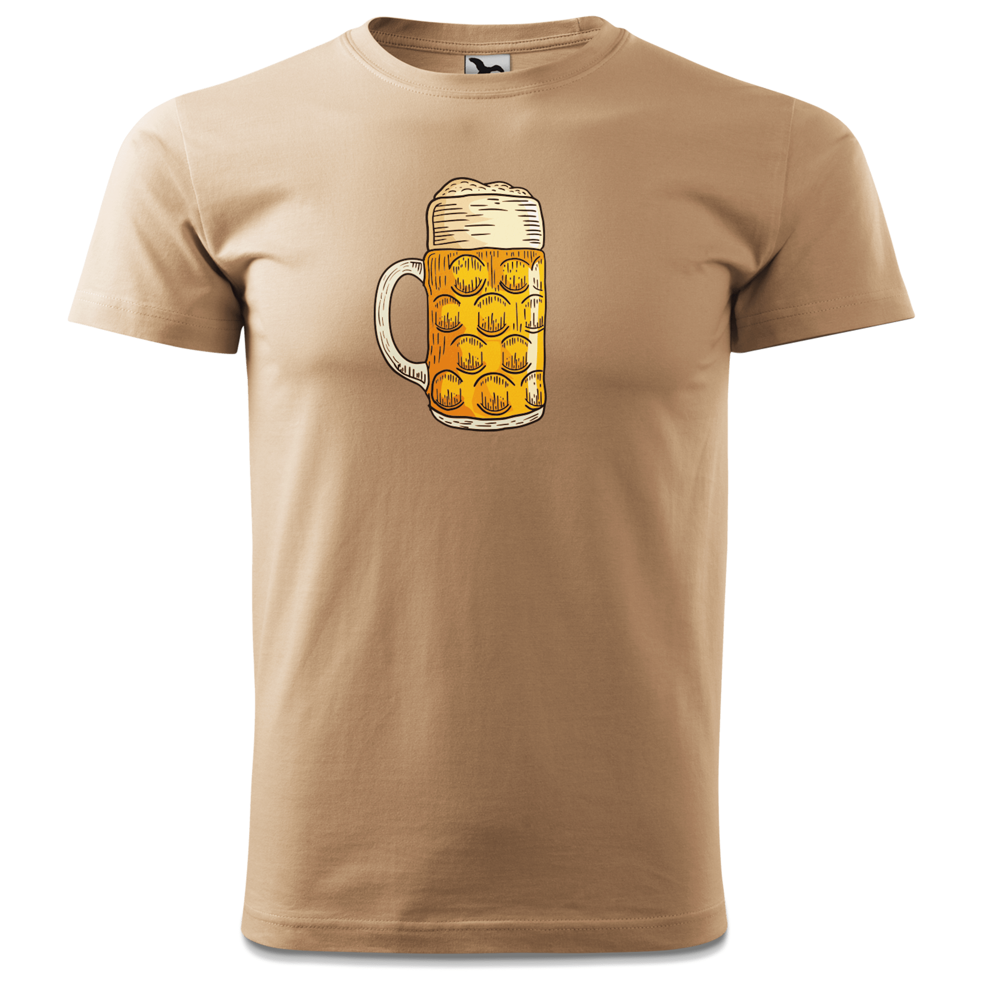 Die Elemente Mass Bier T Shirt Herren Sand Hofmuehle Front