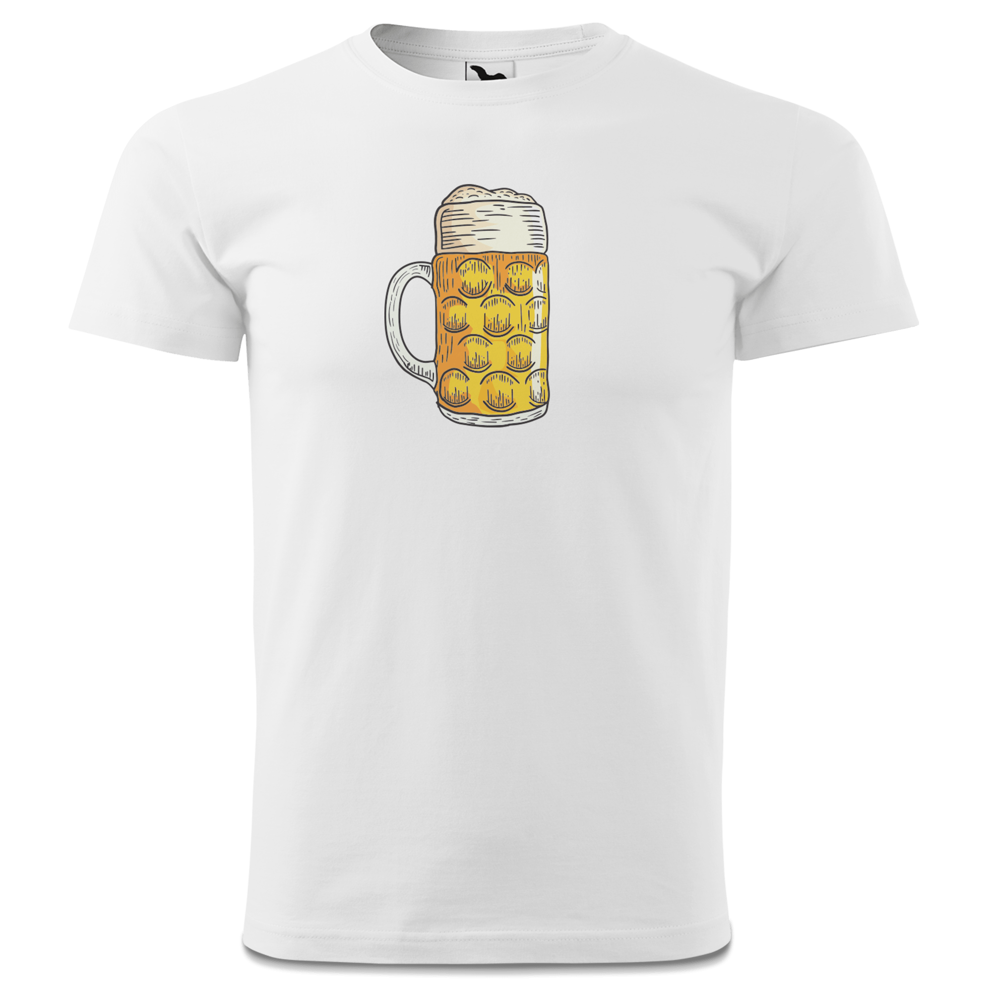 Die Elemente Mass Bier T Shirt Herren Weiss Landl Front