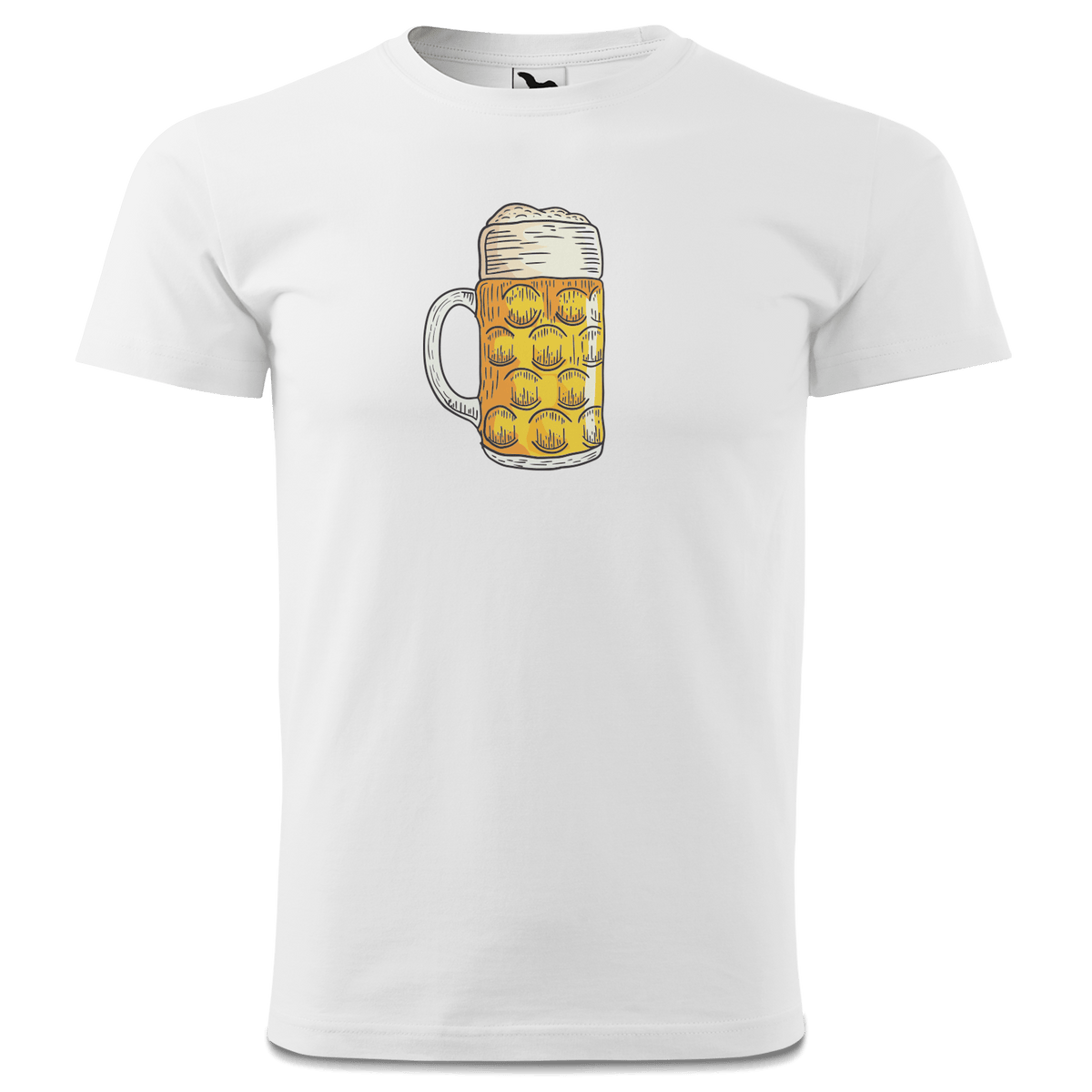 Die Elemente Mass Bier T Shirt Herren Weiss Landl Front