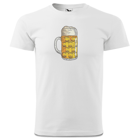 Die Elemente Mass Bier T Shirt Herren Weiss Landl Front