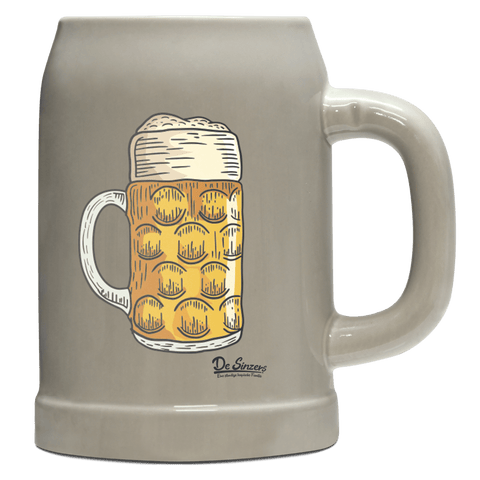Die Elemente Mass Bierkrug 500ml Grau Watzmann Front