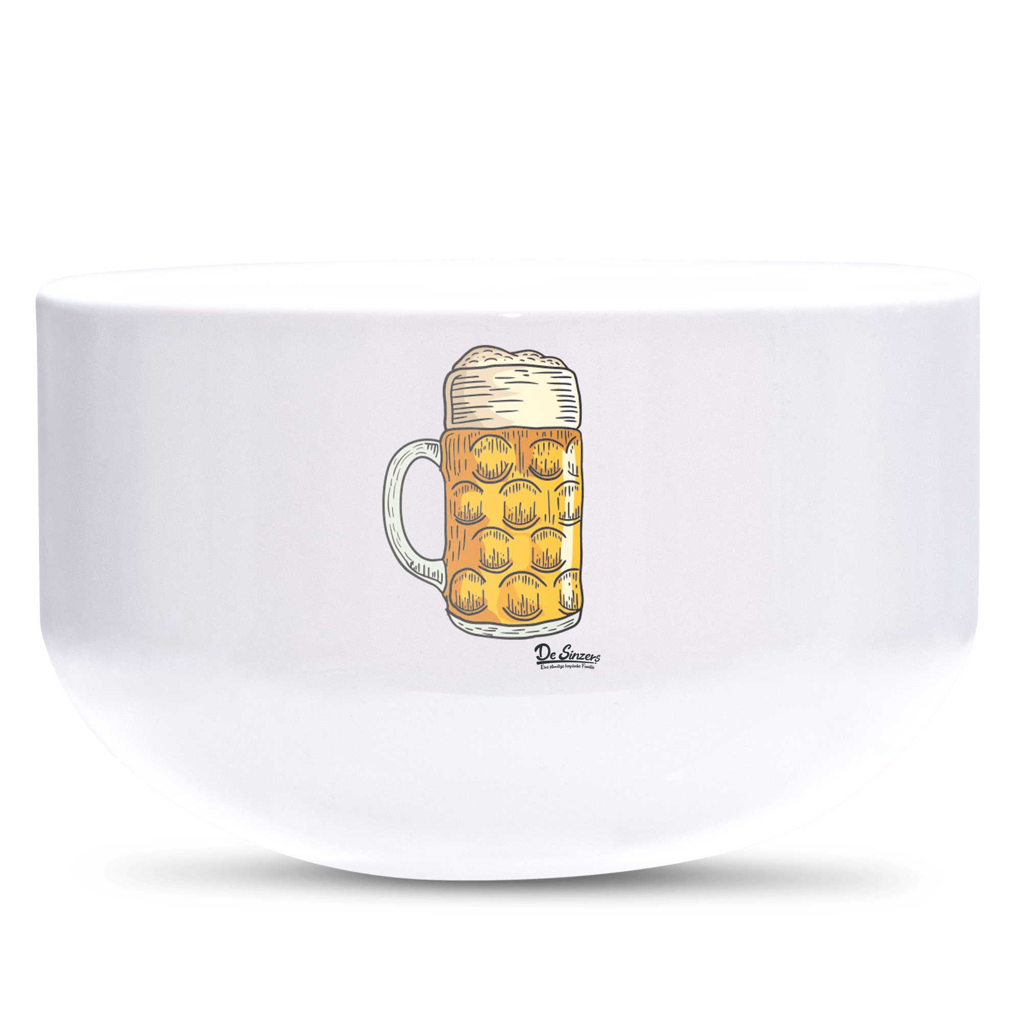 Die Elemente Mass Bier Keramik Mueslischale Weiss 600ml Staffelberg Front