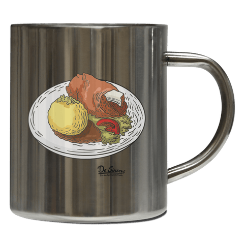 Die Elemente Schweinsbraten Edelstahl Kaffeetasse 400ml Grosser Arber Front